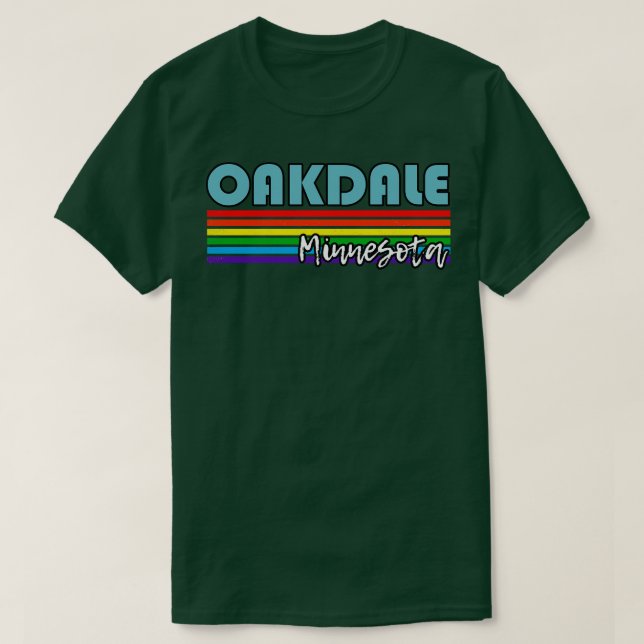 Camiseta Oakdale Minnesota Pride Oakdale Gift LGBT Su (Frente do Design)