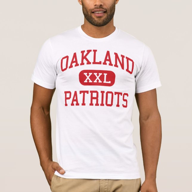 Camiseta Oakland - patriotas - alto - Murfreesboro (Frente)