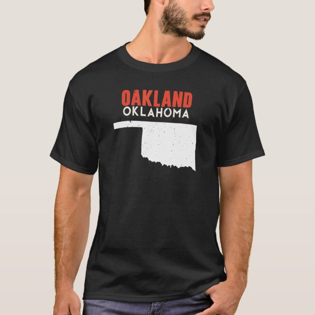 Camiseta Oakland USA State America Travel Oklahoman (Frente)