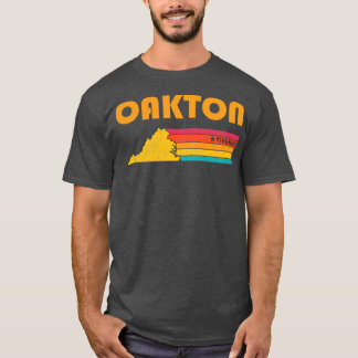 Camiseta Oakton Virginia Vintage aflita Souvenir
