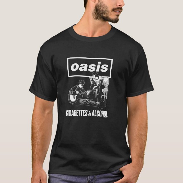 Camiseta Oasis Cigarettes And Alcohol  (Frente)