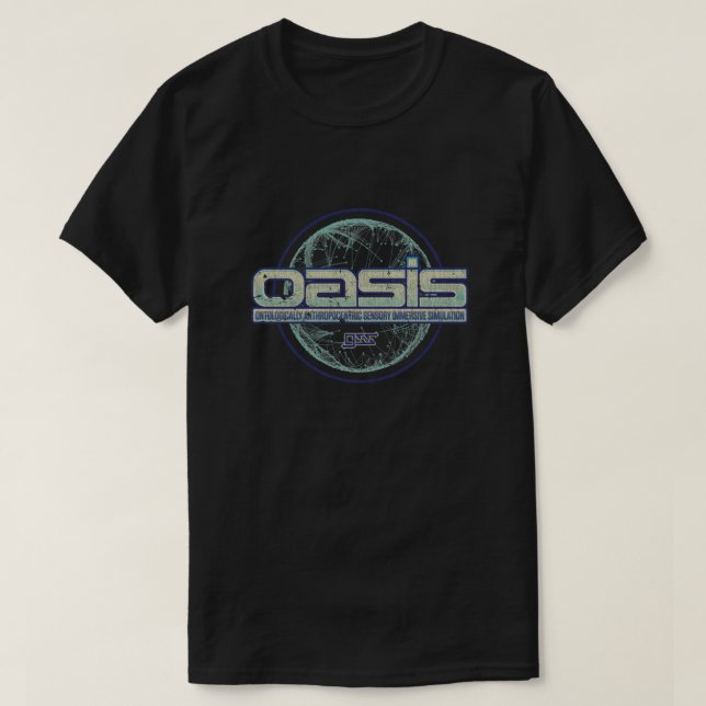 Camiseta OASIS por Gregarious Simulation Systems (GSS) Esse (Frente do Design)