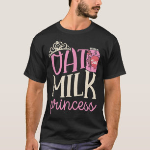 Camiseta Oat Milk Princesa Cute Vegan Plant Based Cook Bari