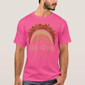 Camiseta Ob-Gyn Squad Rainbow Gynecologista Ob Gyn Doctor S