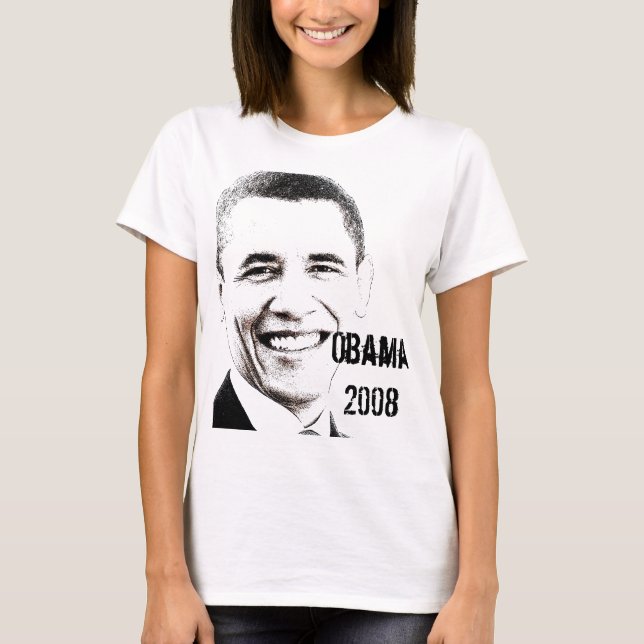 Camiseta Obama '08 com Web site (Frente)