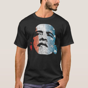Camiseta Obama 2012 brancos vermelhos e azuis