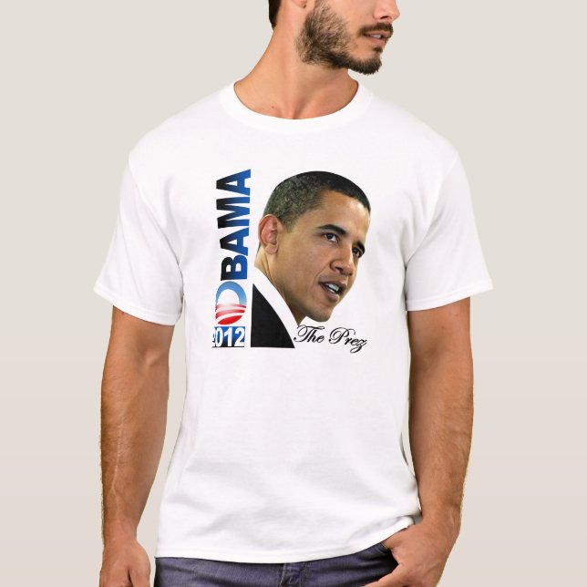 Camiseta Obama 2012 - O Prez (Frente)
