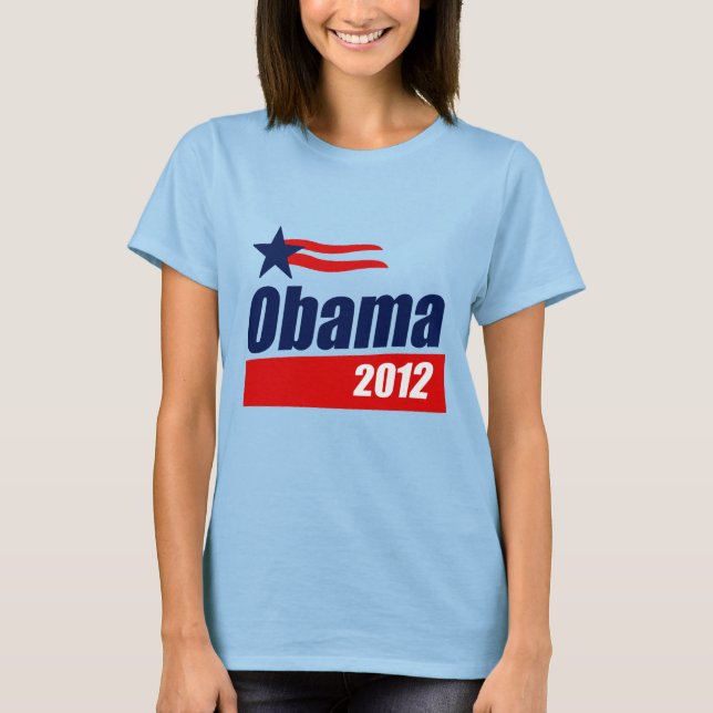 Camiseta Obama 2012 T-shirt (Frente)
