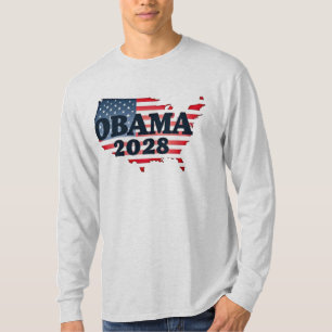 Camiseta Obama 2028 - Um novo amanhecer para a América