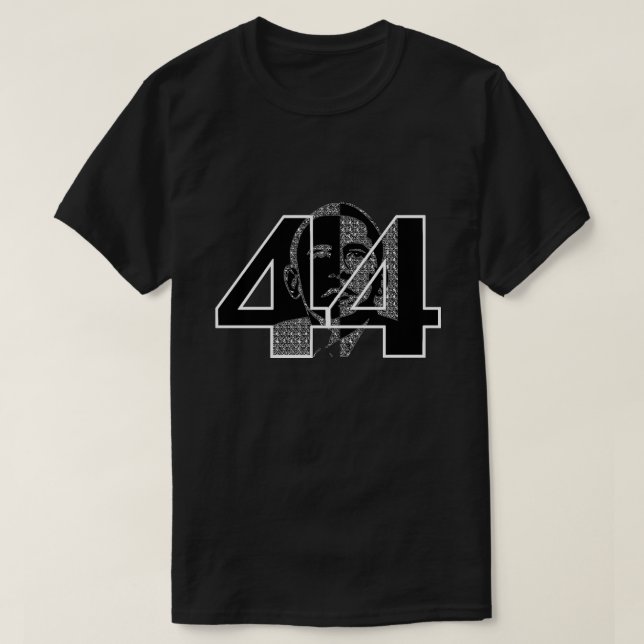 Camiseta Obama 44 Presidente T-Shirt (Frente do Design)
