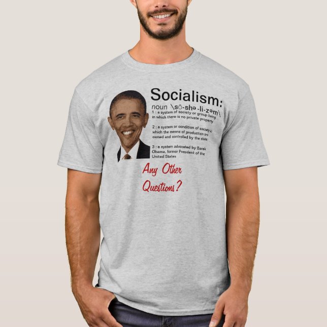 Camiseta Obama: A definição do socialismo (Frente)
