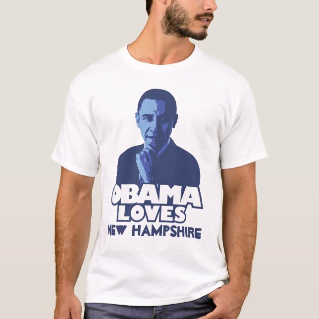 Camiseta OBAMA AMA New Hampshire (Frente)