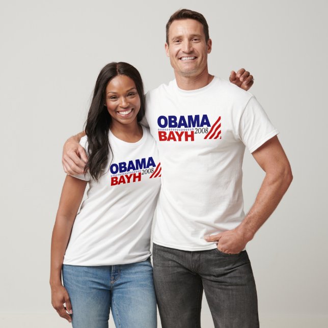 Camiseta Obama Bayh 2008 (Unissex)