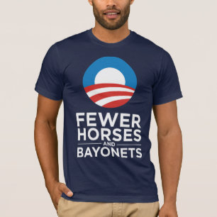 Camiseta Obama Biden 2012 menos cavalos e baionetas