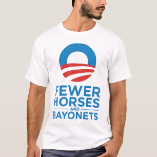Camiseta Obama Biden 2012 menos cavalos e baionetas