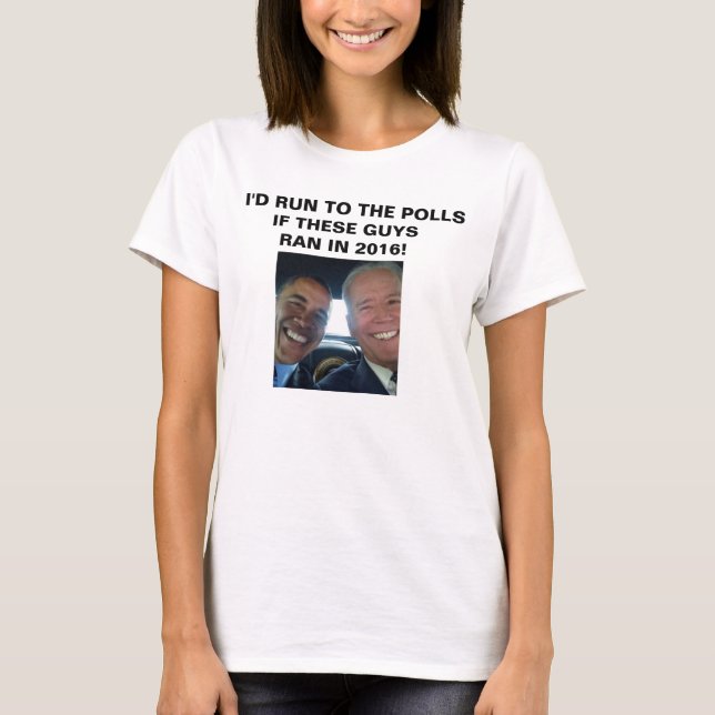 Camiseta Obama-Biden 2016 - O t-shirt da mulher (Frente)