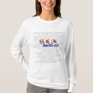 Camiseta Obama/Biden - sim nós podemos discurso