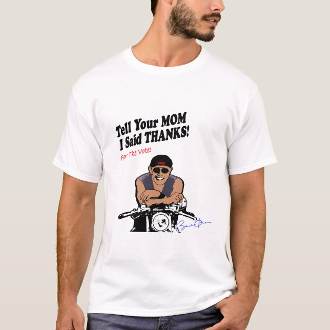 Camiseta Obama Biker T-Shirt (Frente)