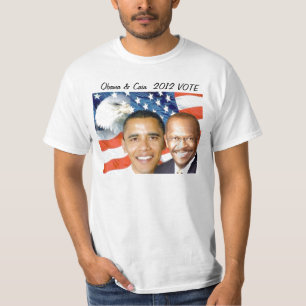 Camiseta Obama & Cain 2012_
