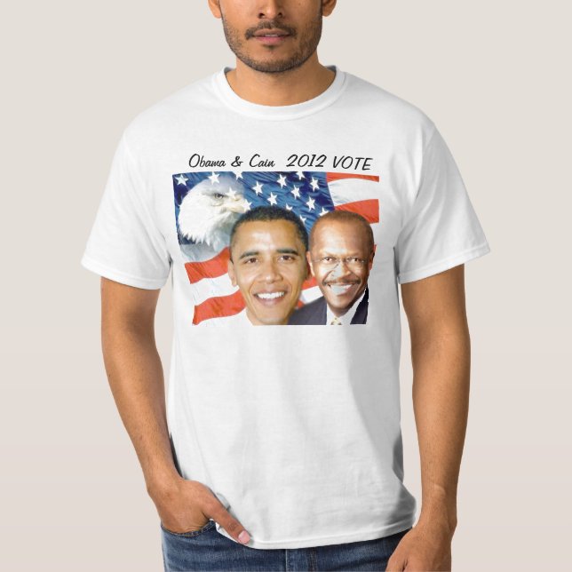 Camiseta Obama & Cain 2012_ (Frente)