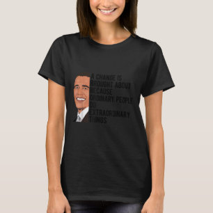 Camiseta Obama cita Barack Obama como político