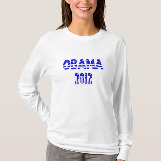 Camiseta Obama Conseguiu O Seu Tee De Capa Longa De 2012 (Frente)