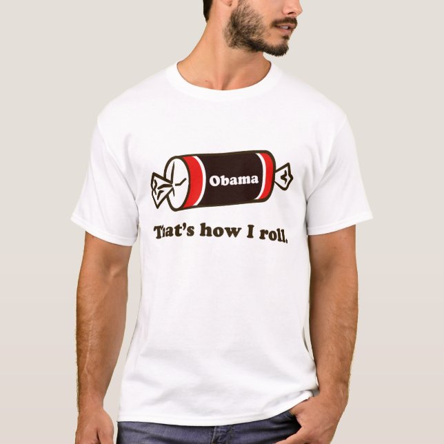 Camiseta Obama - de que é como eu rolo (Frente)