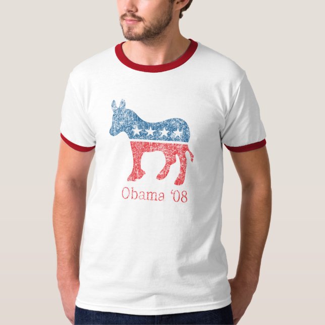 Camiseta Obama Democrata '08 (Frente)