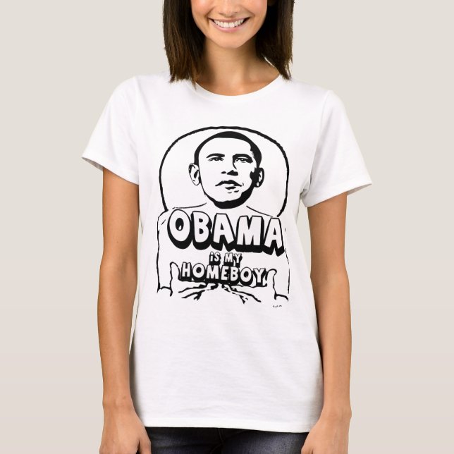 Camiseta Obama é meu ficar em casa (Frente)