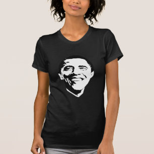 Camiseta Obama enfrenta/retrato de Obama