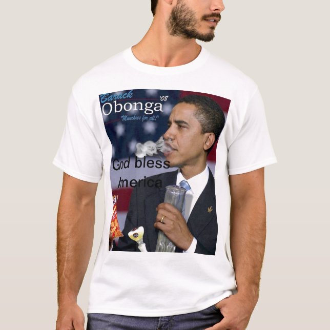 Camiseta obama-fumo (Frente)