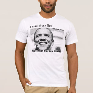 Camiseta Obama Inauguration eu estava lá ao vivo