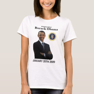 Camiseta Obama Inauguration Ladies Long-sleeve Tee