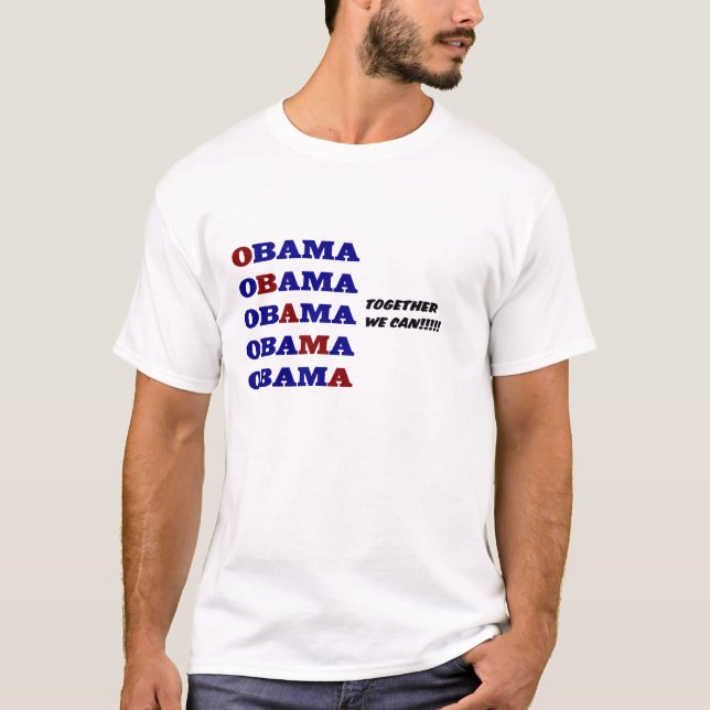 Camiseta Obama junto nós podemos (Frente)