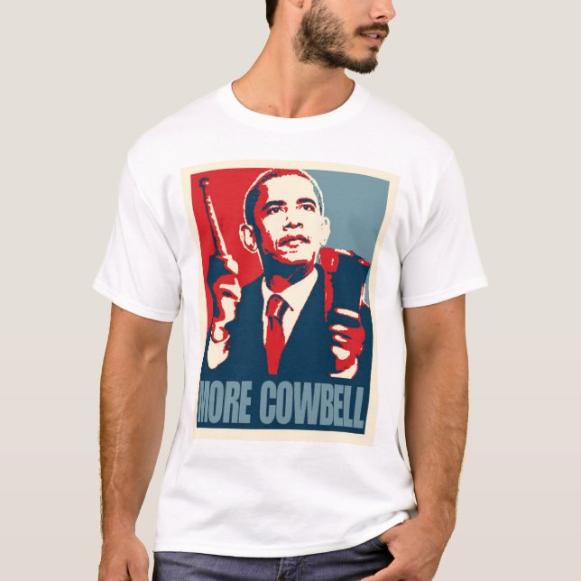 Camiseta Obama mais Cowbell (Frente)