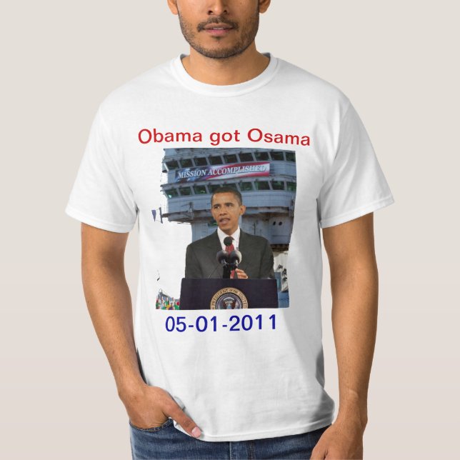 Camiseta Obama - missão realizada (Frente)