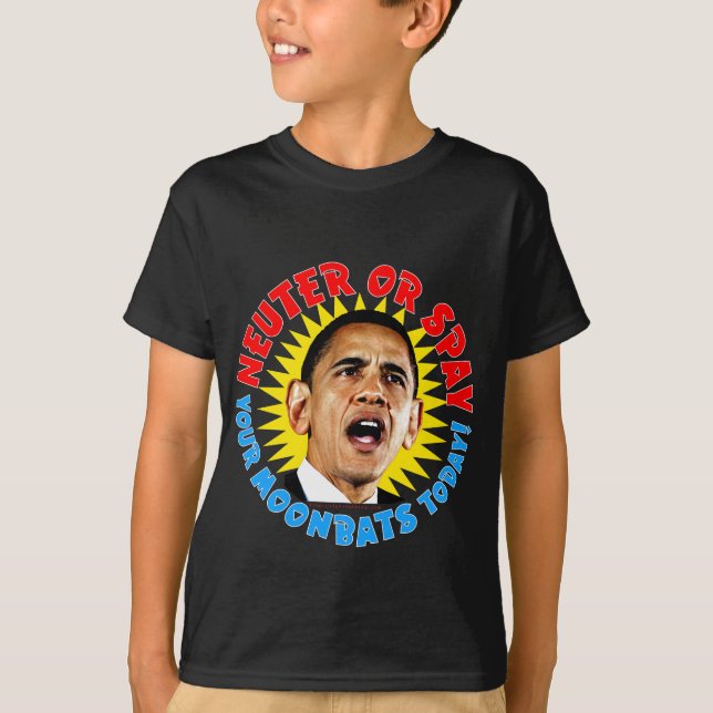 Camiseta Obama Moonbats neutro (Frente)