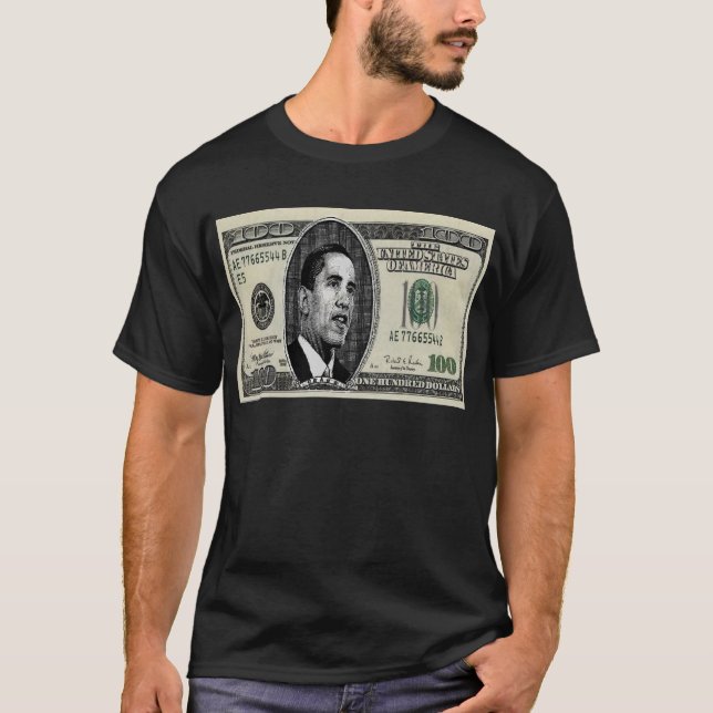 Camiseta Obama na conta $100 (Frente)