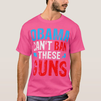 Camiseta Obama Não Pode Banir Essas Armas