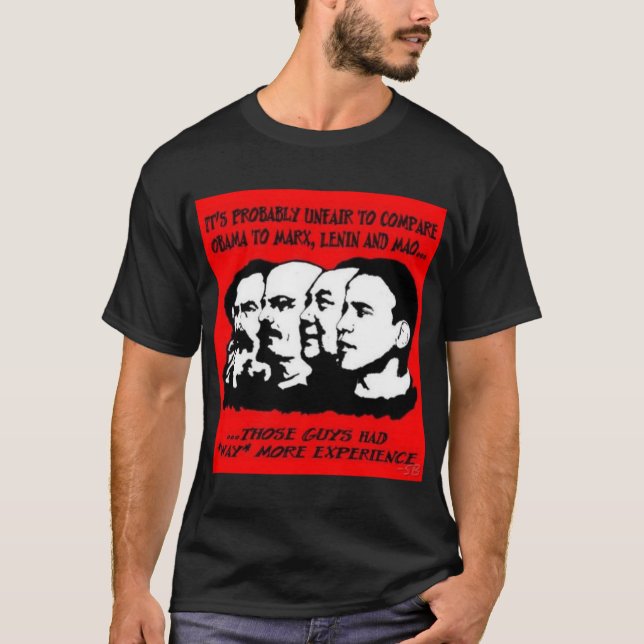 Camiseta Obama não tem nenhuma experiência - (Frente)