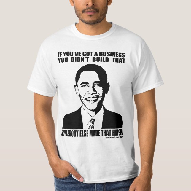 Camiseta Obama no negócio (Frente)
