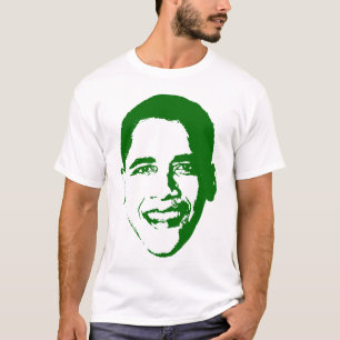 Camiseta Obama no verde
