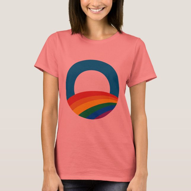 Camiseta Obama Orgulho gay (Frente)