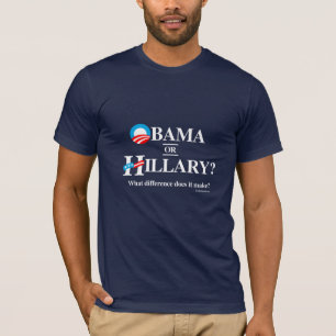 Camiseta Obama ou Hillary - que diferença ele faz