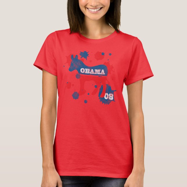 Camiseta Obama Paint (Frente)