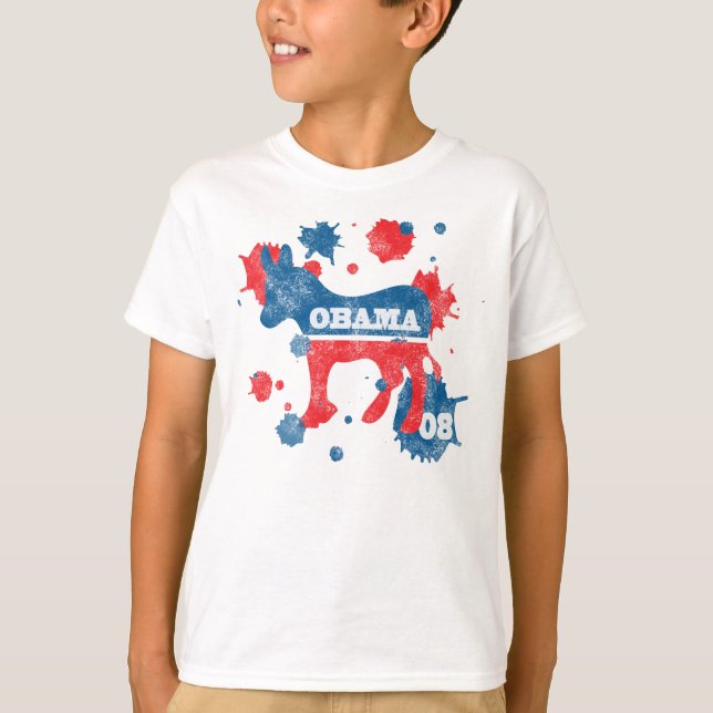 Camiseta Obama Paint (Frente)