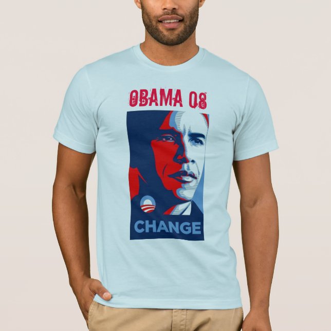 CAMISETA OBAMA PARA A MUDANÇA 08 (Frente)