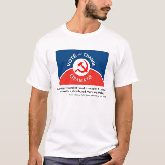 Camiseta Obama para a mudança - homens