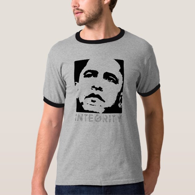 Camiseta Obama para o t-shirt da integridade (Frente)