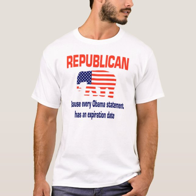 Camiseta Obama republicano engraçado (Frente)